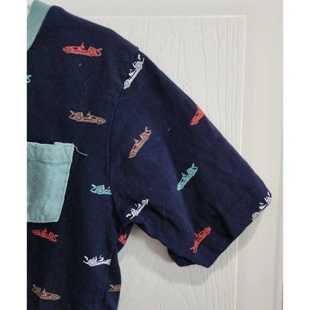 Lot of 2 Ben Sherman Kids Short Sleeve Tee Shirts‎ Boys Size 6 - Striped, Cars